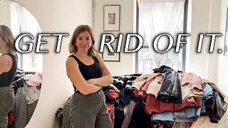 A Brutal Closet Declutter.