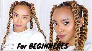 How to JUMBO TWIST NATURAL HAIR (Beginner friendly) Roro Rack