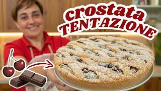 CROSTATA TENTAZIONE con Ricotta, Amarene e Cioccolato Ricetta Facile - Fatto in Casa da Benedetta