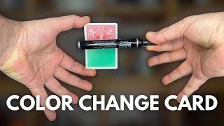 COLOR CHANGE CARD TRICK EXPLAINED | Gimmick Step By Step