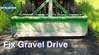 Box Blade? This attachment makes gravel drive repair easy!