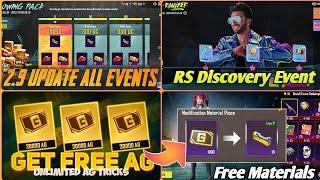 HOW TO GET UNLIMITED FREE AG CURRENCY IN BGMI/PUBG | AG TO MATERIALS | BGMI 2.9 UPDATE ALL EVENTS