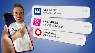 Unlimitiertes Datenvolumen für 9,99€?! - Die besten Unlimited-Tarife 2025