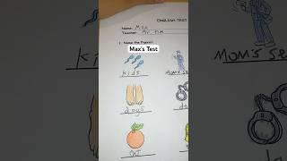 Grading Max’s test #asmr #school #teacher #test #quiz #emojichallenge