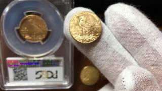Grading tips Indian Gold $2 1/2 and $5 coins . How to grade quarter and half eagle gold coins .