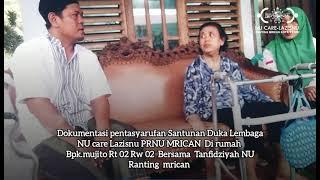 Santunan Duka Dari LAZISNU Mrican Untuk Warga Nahdliyyin