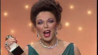 Joan Collins Wins Best Actress TV Series Drama - Golden Globes 1983