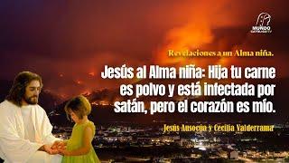 Jesús al Alma niña: Hija tu carne es polvo y está infectada por satán, pero el corazón es mío.