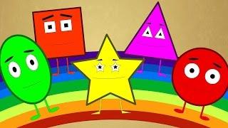 Five Little Shapes | Nursery Rhymes