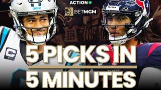 NFL Week 18 Expert Bets & Predictions: 5 Picks in 5 Minutes with Tim Kalinowski & Chris Raybon