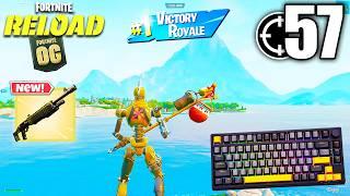 TK75-HE UNBOXING + ASMR  57 Kills Solo vs Squads  Satisfying Keyboard OG Fortnite Reload 540FPS 4K