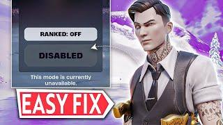 How to Fix Fortnite Matchmaking disabled "This mode is currently unavailable."  Xbox / Playstation 5