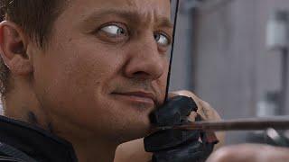 Hawkeye, but he misses every shot