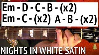 Nights In White Satin by The Moody Blues - Guitar Lesson WITH CHORD CHARTS