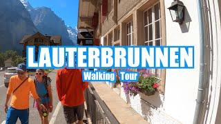 Lauterbrunnen Switzerland  Walking Tour in 4K