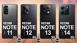 Redmi Note 11 vs Note 12 vs Note 13 vs Note 14 – Full Specs Comparison! 