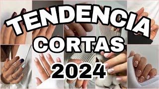 2024 Tendencias COLORES Y DISEÑOS Uñas Cortas 2024Nuevos Diseños de Moda Uñas Cortitas #nailart