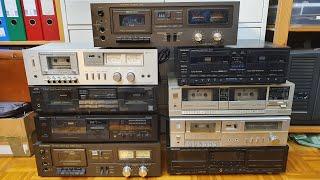 Testing 9 newly acquired cassette decks