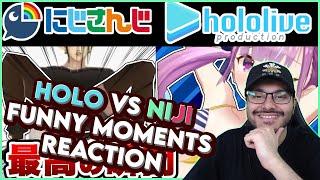 HOLOLIVE VS NIJISANJI FUNNY MOMENTS PART 3 REACTION [ ホロライブ & にじさんじ ]