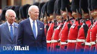 Moments when US President Joe Biden met the British Royal Family during state visit