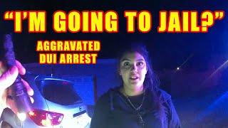 Bodycam DUI Arrest - Wrong Way Driving Results in Aggravated Drunk Driving Arrest