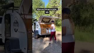 Teardrop camper galley #tinycamper #campingequipment #camperbuild #teardroptrailer #minicamper