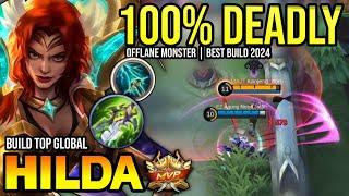 HILDA BEST BUILD 2024 | BUILD TOP GLOBAL HILDA GAMEPLAY | MOBILE LEGENDS