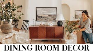 DINING ROOM DECORATING IDEAS + NEUTRAL DECOR HAUL with year round staple decor pieces!