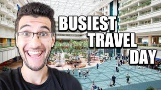 BUSIEST Travel Day Of The Year? | Checking Out The Orlando Premium Outlets