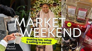 Selling My TEA at local markets VLOG #2