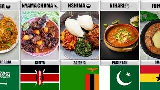 NATIONAL FOODS FROM DIFFERENT COUNTRIES AROUND THE WORLD