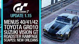 GT7 - Update 1.15 (May) - MENUS Books 40, 41 & 42, New CARS, New MISSIONS, New SCAPES and More