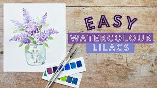 Easy Watercolour Lilacs