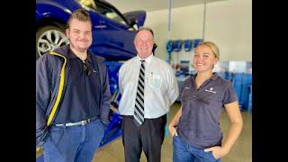 AITC young people on the road to success with the Frizelle Sunshine Automotive Group