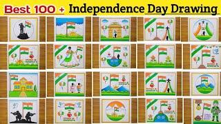 Independence Day Drawing / Independence Day Poster Drawing Ideas / 15 August Drawing / Flag Drawing