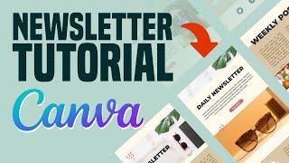 How to Create a Newsletter with Canva (2024) Canva Newsletter Tutorial