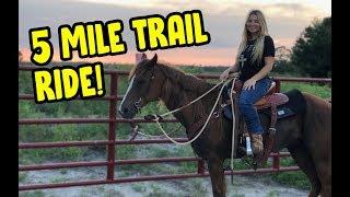 Riding My Horse on a Trail Ride! | Horse Riding