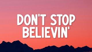 Journey - Don't Stop Believin' (Lyrics)