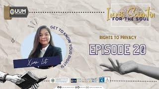 [IURIS SCIENTIA FOR THE SOUL EPISODE 20: RIGHTS TO PRIVACY]