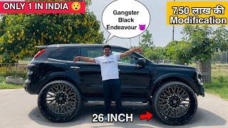  Gangster Black Endeavour || Endeavour Modified with 26 INCH Alloy Wheels 7.50 lakhs Modification