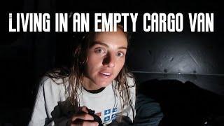 Living in an empty van with no electricity…