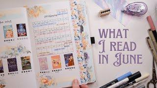 Everything I Read in June  + July Reading Journal Tracking Spread Ideas