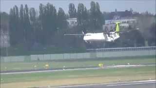 Air Baltic Dash-8-402Q [YL-BBW] - landing @ Berlin-Tegel Airport!