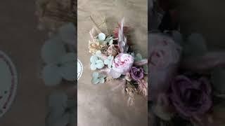 Заколка в волосы из стабилизированных растений#сухоцветы#driedflowers#flowershair#hair#wedding