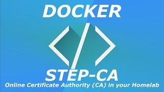 STEP-CA Online Certificate Authority (CA) for your Homelab (local https)