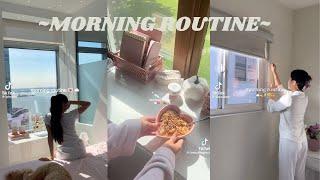 Morning Routine️ || Aethetics || Morning Diaries || Productive || Tiktok Compilation