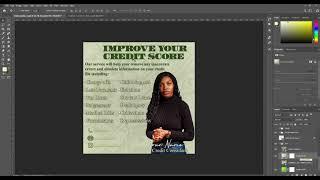 Antonio Academy | Photoshop Credit Flyer video tutorial