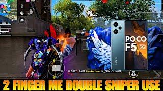 Poco F5 2 finger me double Sniper Use garena free fire