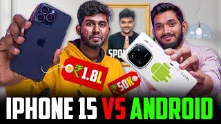 iPhone Vs Android ft @engineeringfacts  | Apple iPhone 15 Pro Max Vs iQOO 12 | Which is Best?