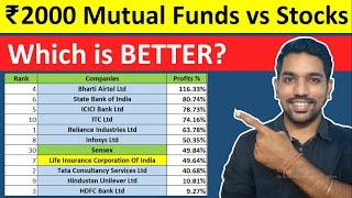 ₹2000 SIP in Mutual Funds vs Stocks - Which is Better? [EXCEL Calculations]